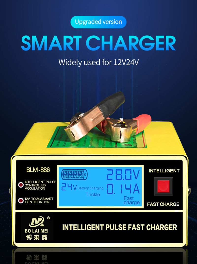 12 AMP Car Battery Charger 12 Volt 150 V DC 12 24 Volt Sealed Lead Acid Battery Charger