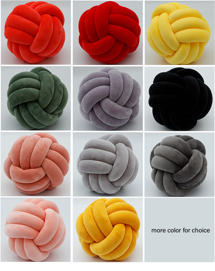 Creative Knot Ball Cushion Sofa Lumbar Pillow Chair Back Cushion Throw Pillow Decoration