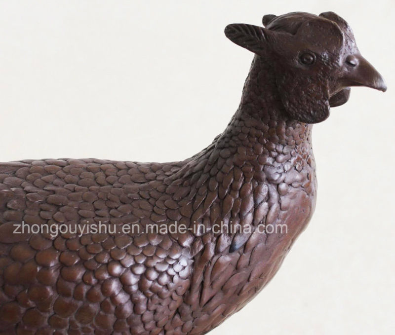 Bronze Animal Sculpture, Bronze Pheasant Sculpture