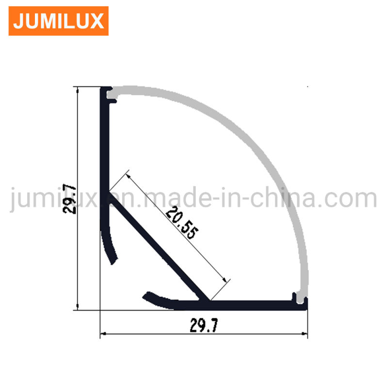 3030 Aluminum LED Profile for Corner Mount