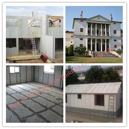 Fireproof/Waterproof Wall/Roof/Floor Sandwich EPS Cement Wall Panel