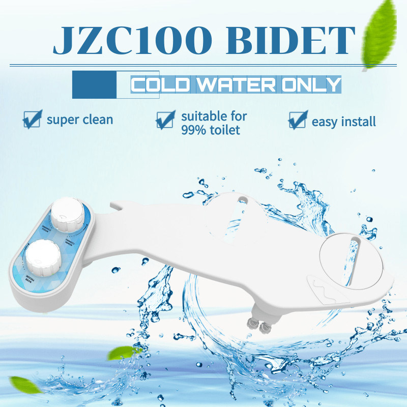 Fresh Water Non-Electric Mechanical Bidet Toilet Attachment