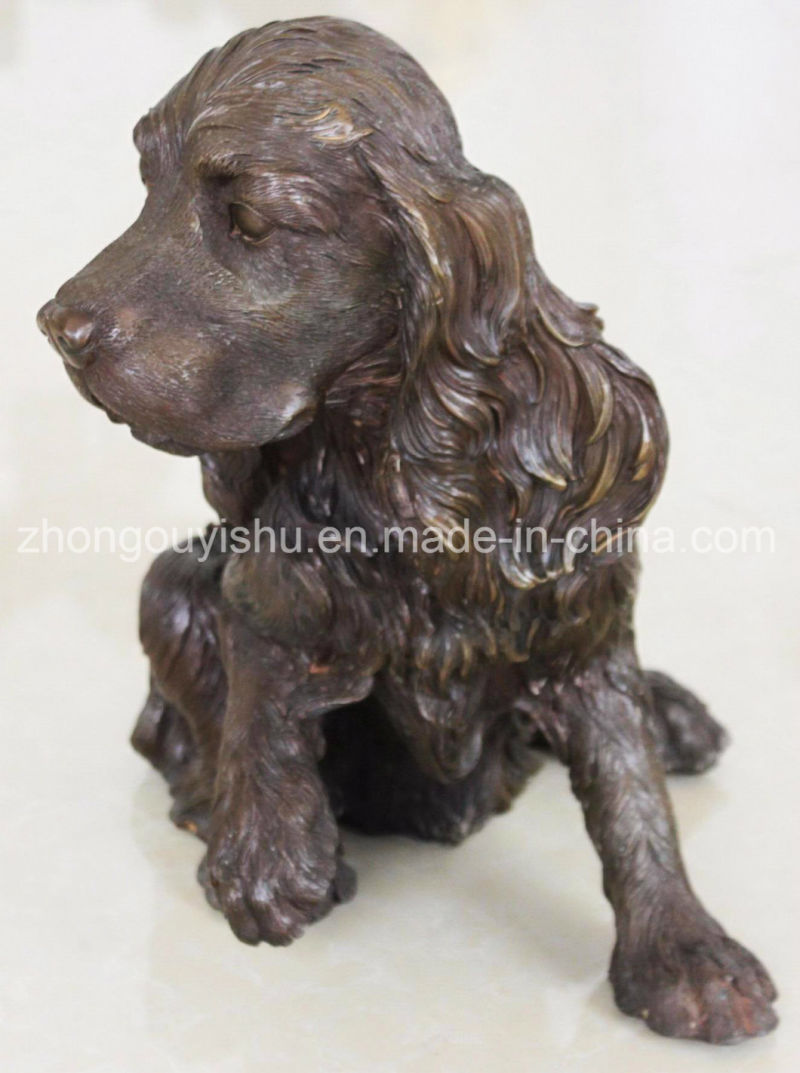 Bronze Sculpture, Bronze Dog Sculpture, Animal Sculpture