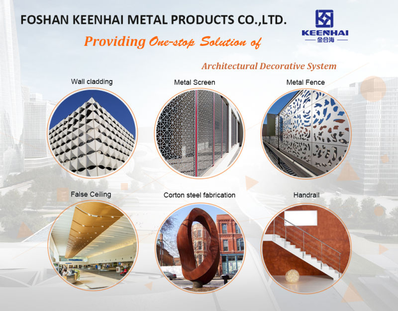 Commercial Wall Panels Aluminum Perforated Curtain Wall Cladding