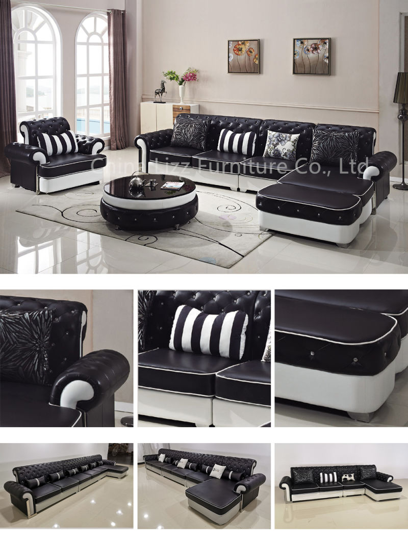 Contemporary French Modern Style Leather Sofa Furniture