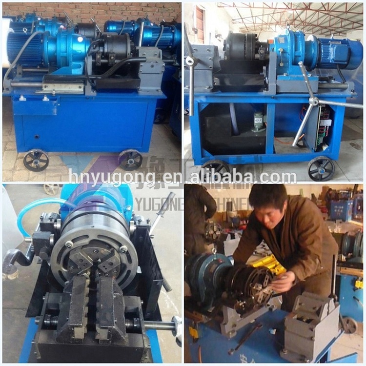 Concrete Reinforcing Screw Steel Rebar Rib Peeling Thread Rolling Machinery