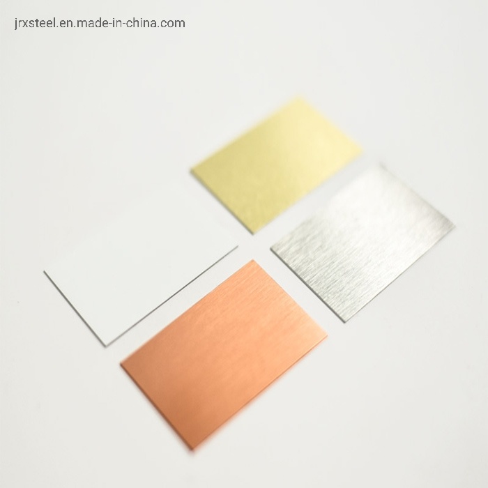 201 304 Cr 316L Stainless Steel Sheet Brushed Gold Champagne Colored