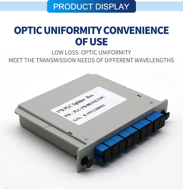 Fiber Optic Equipment Cassette Card PLC Splitter