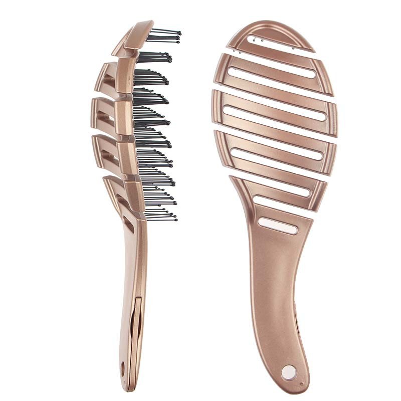 Curved Fast Blow Drying Brush for Women & Men, Vented Detangling Hair Brush