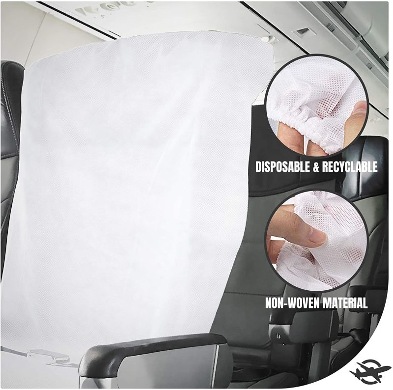 Airplane Seat Covers (2 Disposable Covers Per Package)