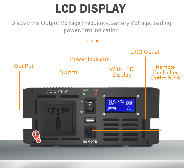 Inverter 12 Volt to 110 Volt 120 Volt 1500 Watt