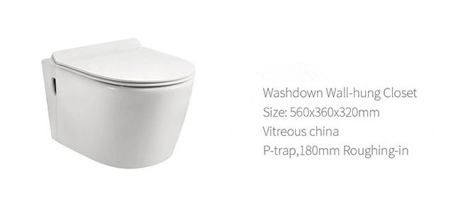 Ceramic Wall Hung Toilet Wc for New Toilet