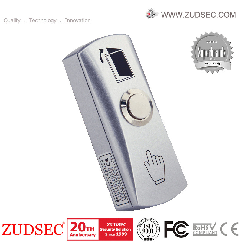 Zinc Panel Single Door Exit Button with Back Box