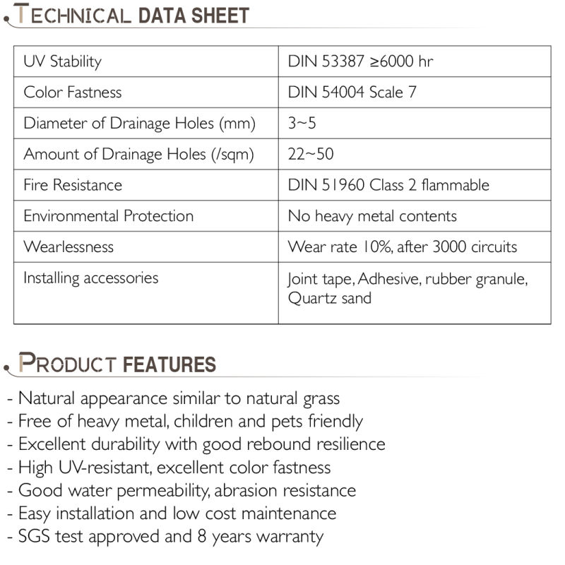 Synthetic Turf for Soccer Outdoor Turf Carpet