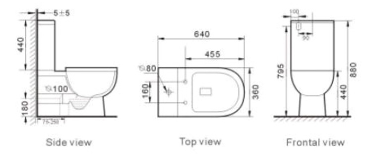 Sairi Chinese Porcelain Commercial Modern Toilet Good Price Toilet Bowl