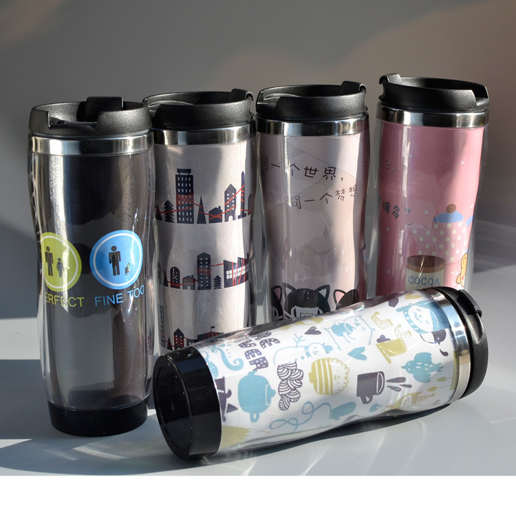 420 Ml Double Wall Promotional Mug Can Design by Yourselfs