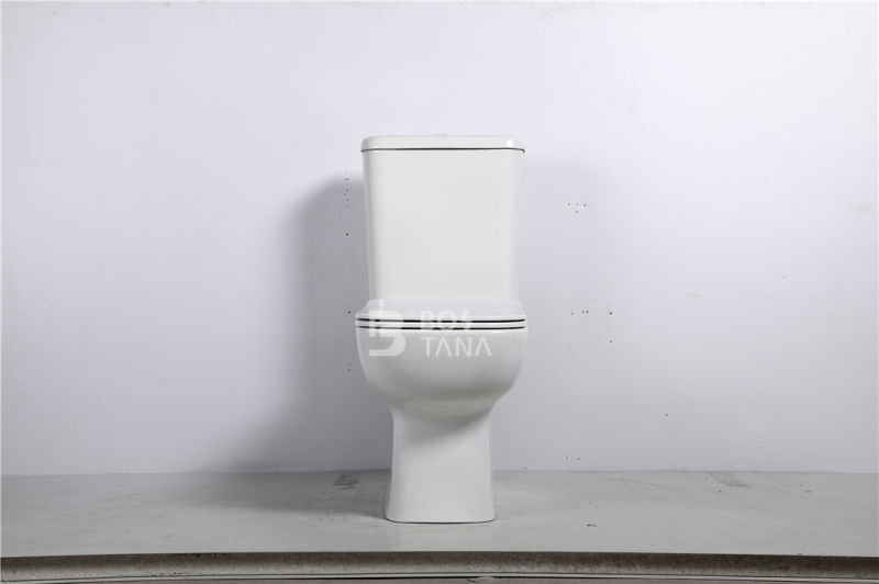 High Quality Chinese Wc Dual-Flush Floor Mounted Toilets Open Back Rimless Two-Piece Water Closet Toilet