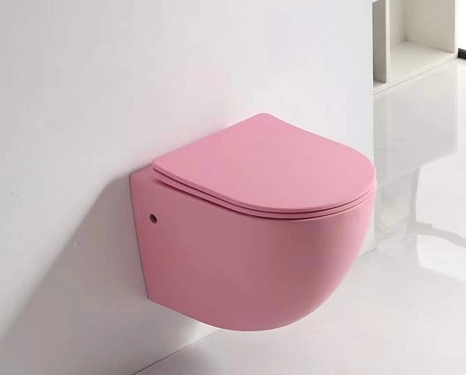 Small and Exquisite Golden Wall-Hung Toilet Sanitaryware Ceramic Bathroom Toilet