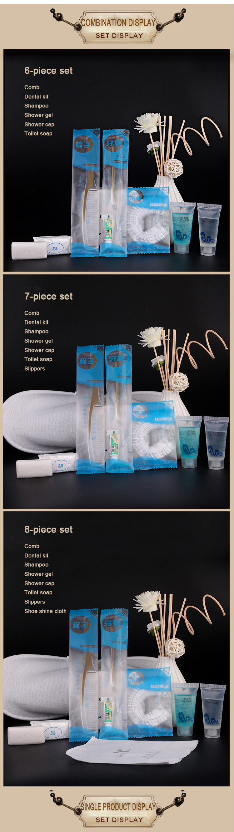 Luxury Hotel Travel Dental Kit Cheap Disposable Bath Toothbrush