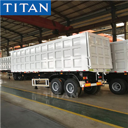 Titan 3 Axle Self Dumping Flatbed Rear End Dump Trailer