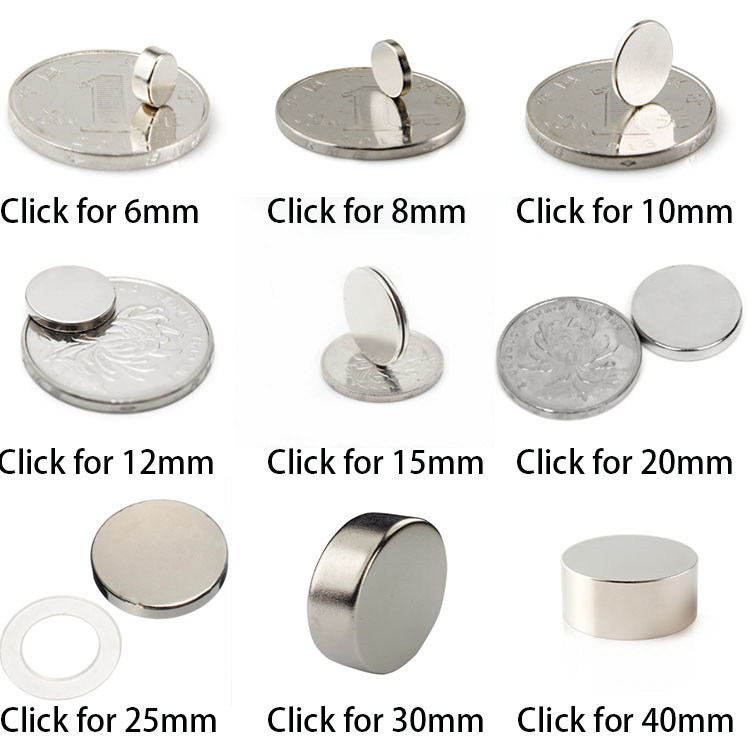 New Style Small Disc Magnets Brushed Nickel Magnetic for Push Pins