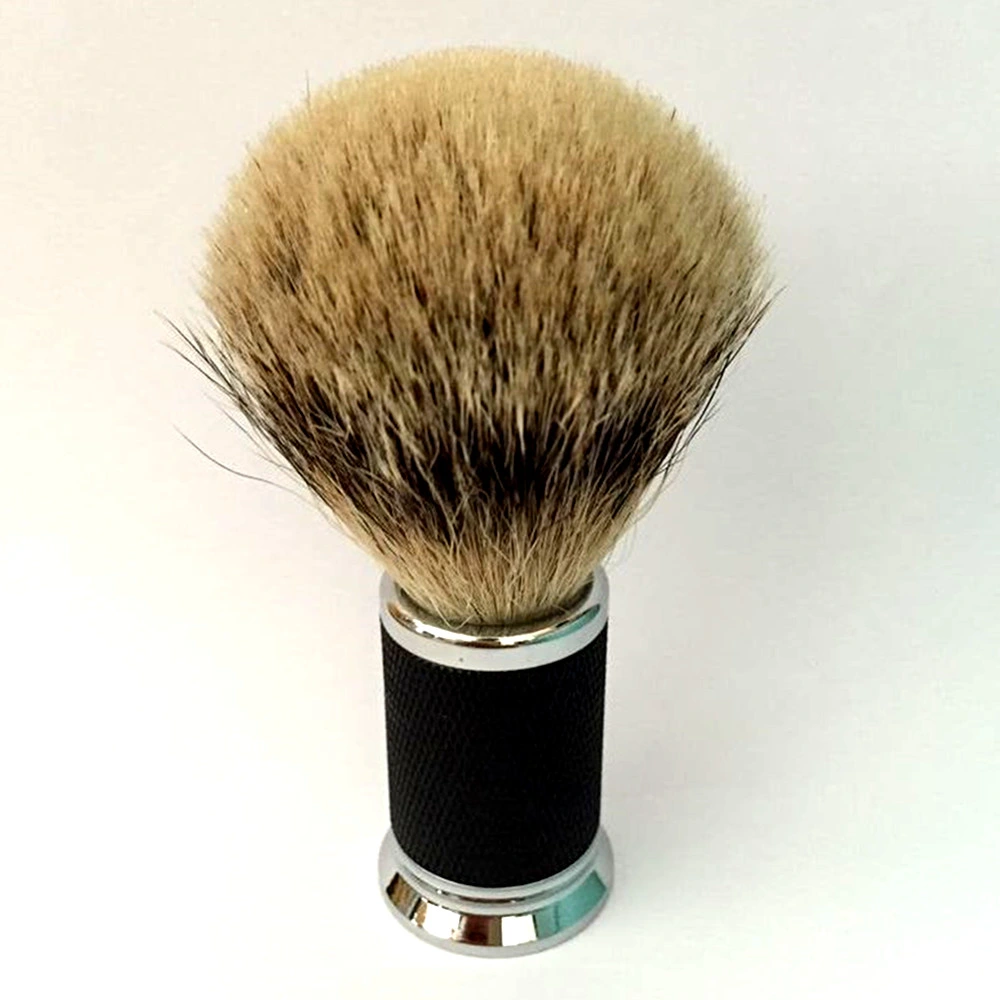 Yaqi Chrome +Black Color Metal Handle with Badger Hair Shaving Brush