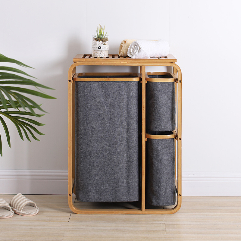 Bedroom Bathroom Bamboo Commodity Storage Shelf