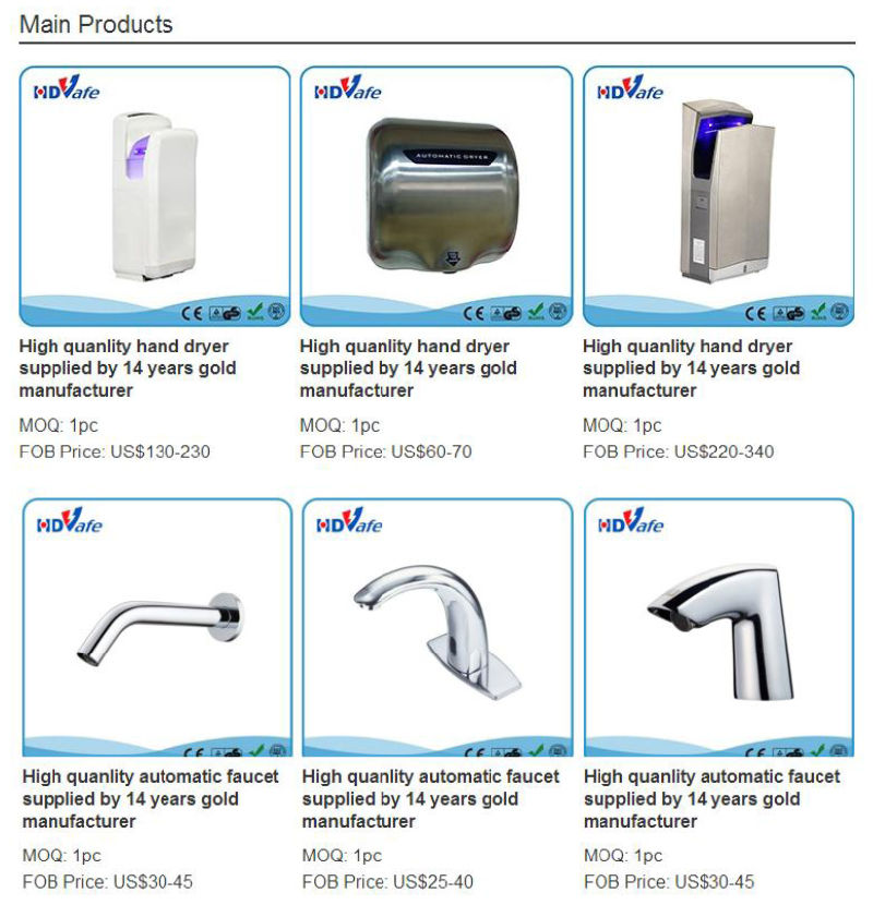 China Factory High Speed Automatic Hand Dryer for Washroom