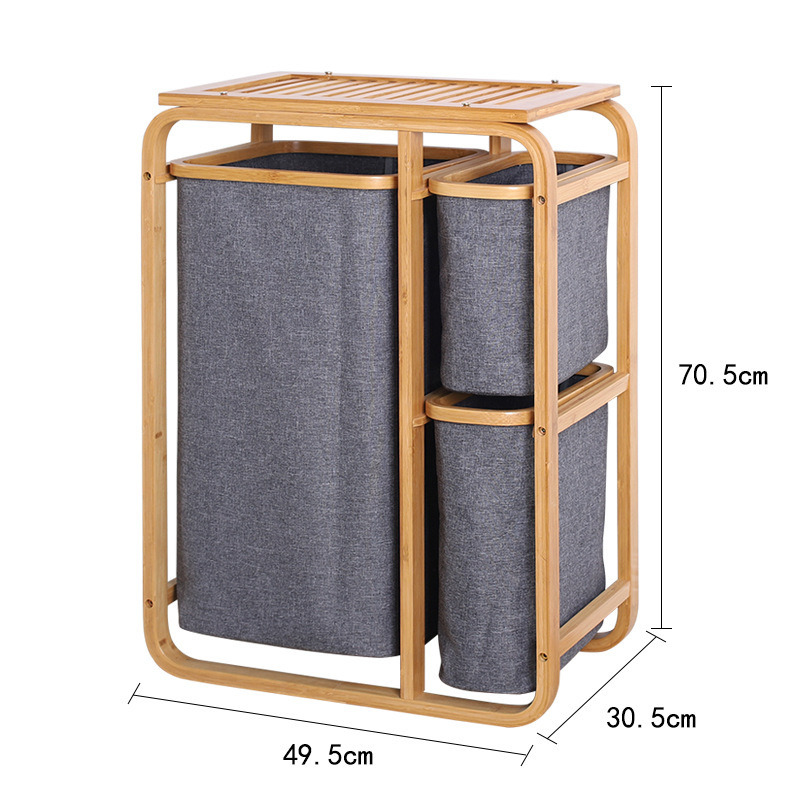 Bedroom Bathroom Bamboo Commodity Storage Shelf