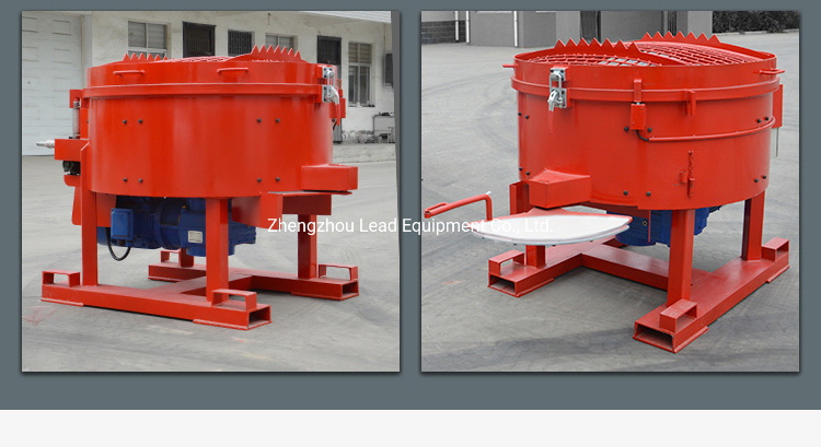 Portable Manual Castable Refractory Cement Pan Mortar Mixer