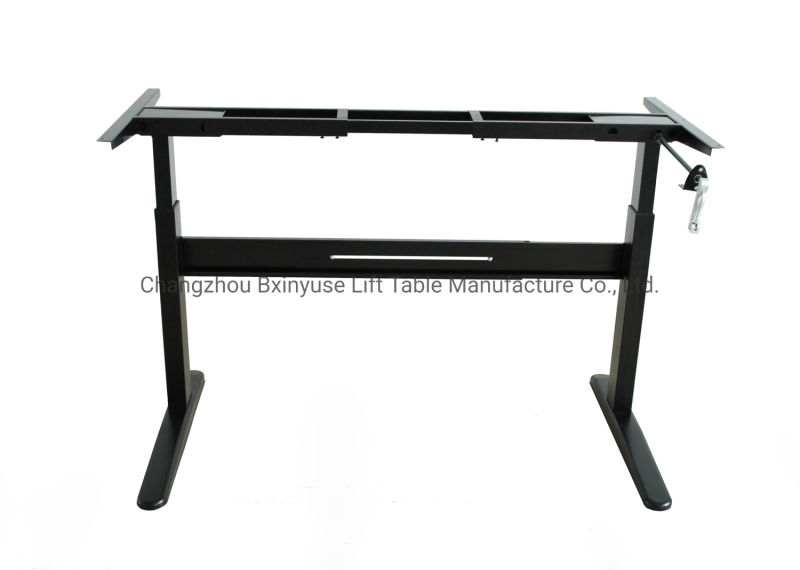 Manual Height Standing Desk / Height Adjustable Office Desk Frame