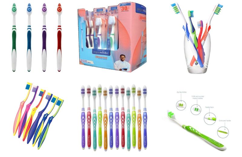 Wholesale Custom Logo Soft Bristle Curved Toothbrush for Children