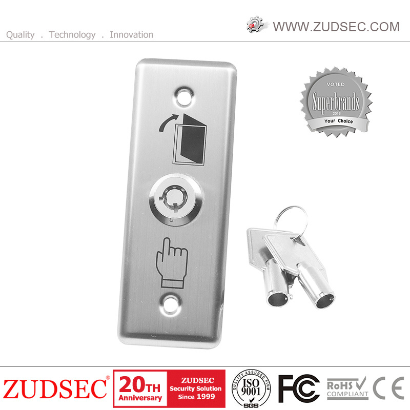 Metal Access Control Door Release Exit Button with LED Back Light