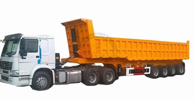 45cubic Meter Rear Tipper Trailer 5 6 Axles Dump Semi Trailer