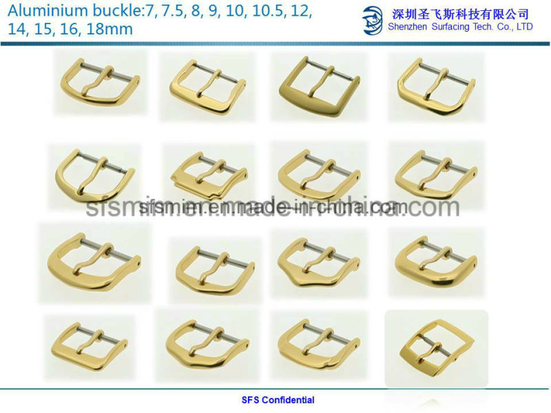 Stainless Steel Brushed Gold Watch Strap Buckle