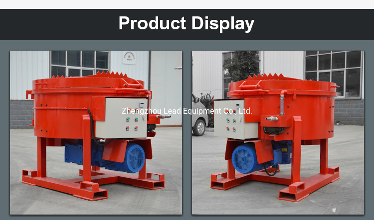 Portable Manual Castable Refractory Cement Pan Mortar Mixer