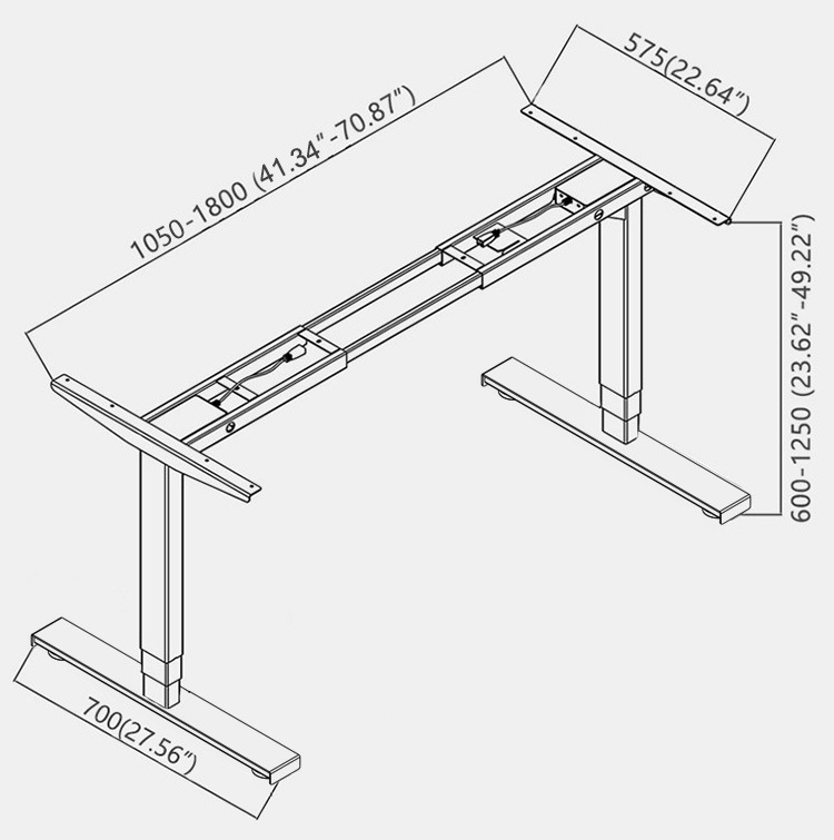 Height Adjustable Desk Frame Electric Height Adjustable Standing Desks