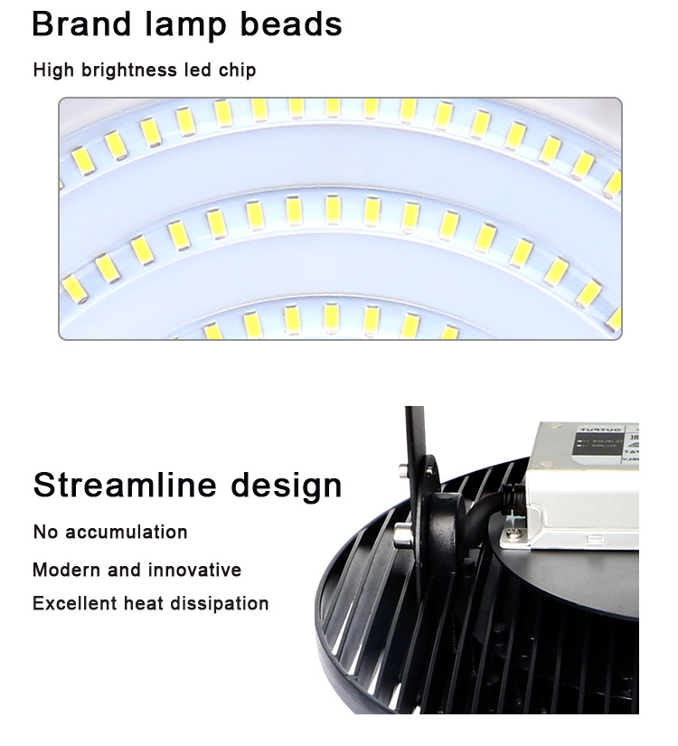 Round Suspended Light Weight Commercial High Bay Light