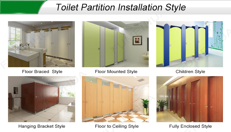 Commercial Public Wc Toilet Cubicle Systems with Indicated Lock