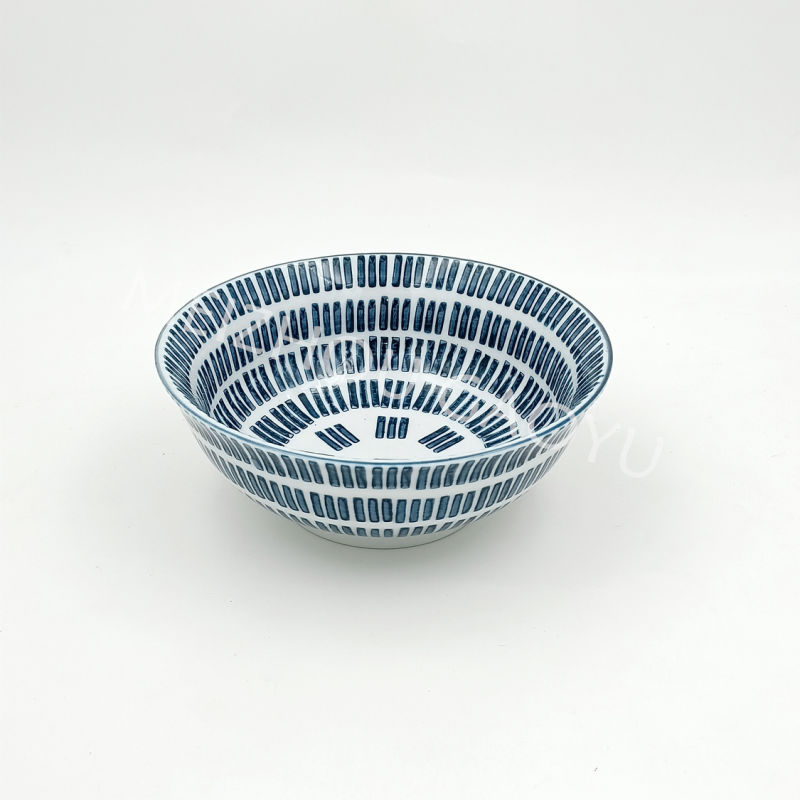 Good Quality Hand-Painting Undergalzed 6" Ceramic Salad Bowl