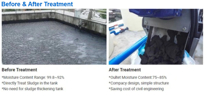 Water Treatment Plant Screw Press Filter