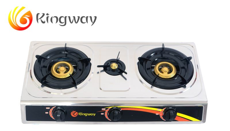 China Factory Cheap Price Hot Sale Honeycomb Burner 3 Burner Stainless Steel Gas Stove