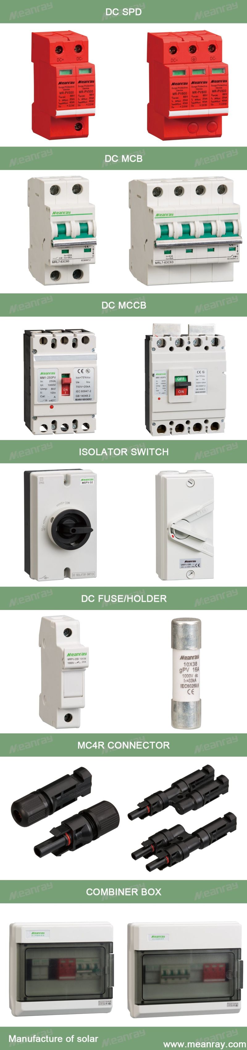 1000V PV DC Isolator Switch / PV Isolator / DC Switch Good Waterproof