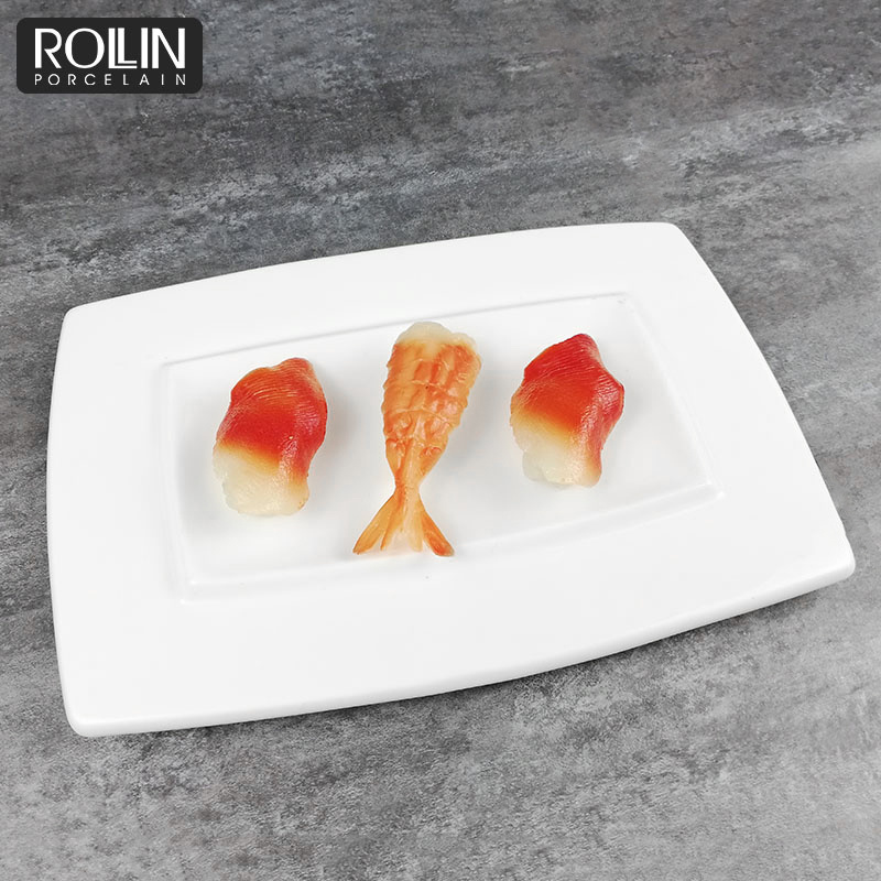High Quality Restaurant Plate Rectangular Plate Ceramic Plate