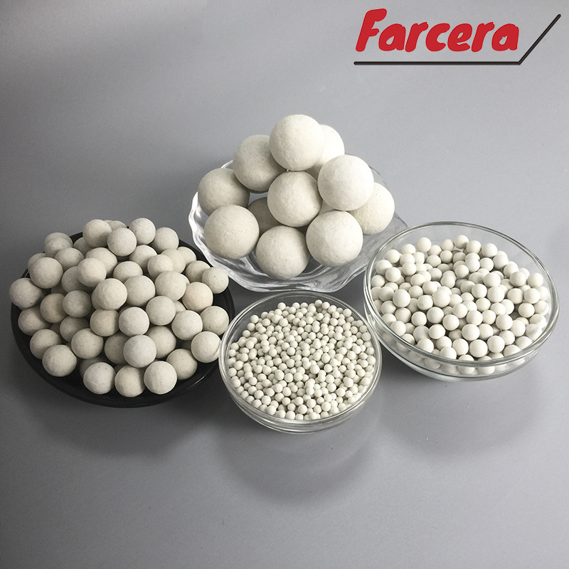 17-23% Al2O3 Ceramic Ball Catalyst Carrier for Gas Processor