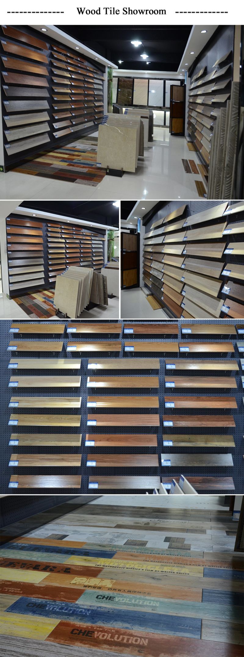 Modern Study Room 600X150mm Ceramic Wood Tile Flooring