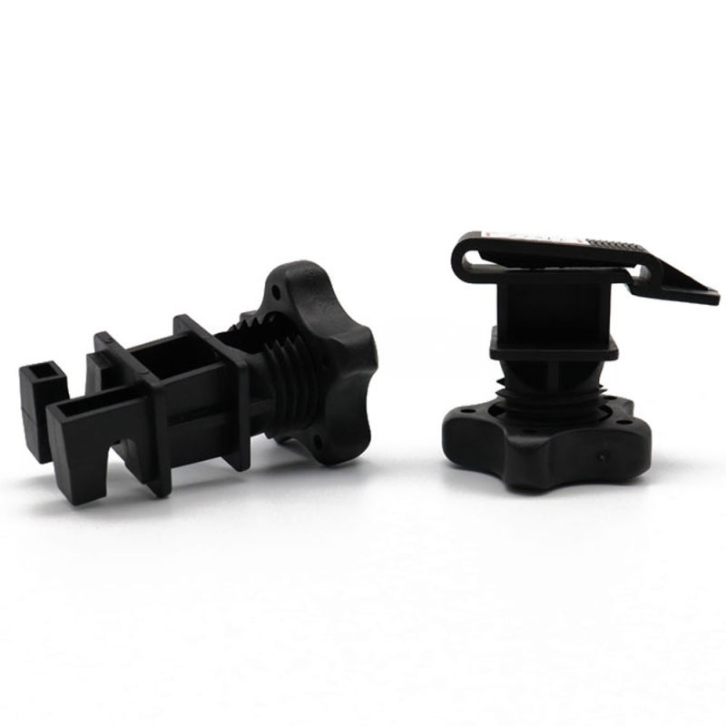 Black Screw-Tight Round Post Insulator for Farming and Garden Fence