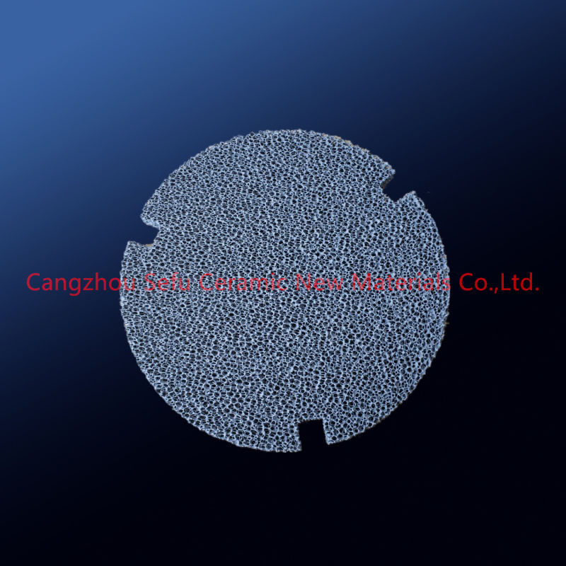 Round Silicon Carbide Ceramic Foam Filter