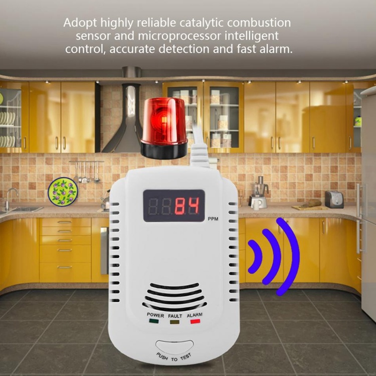 Household Gas Detector Gas Detector Sensor Alarm Home Kitchen Gas Detector