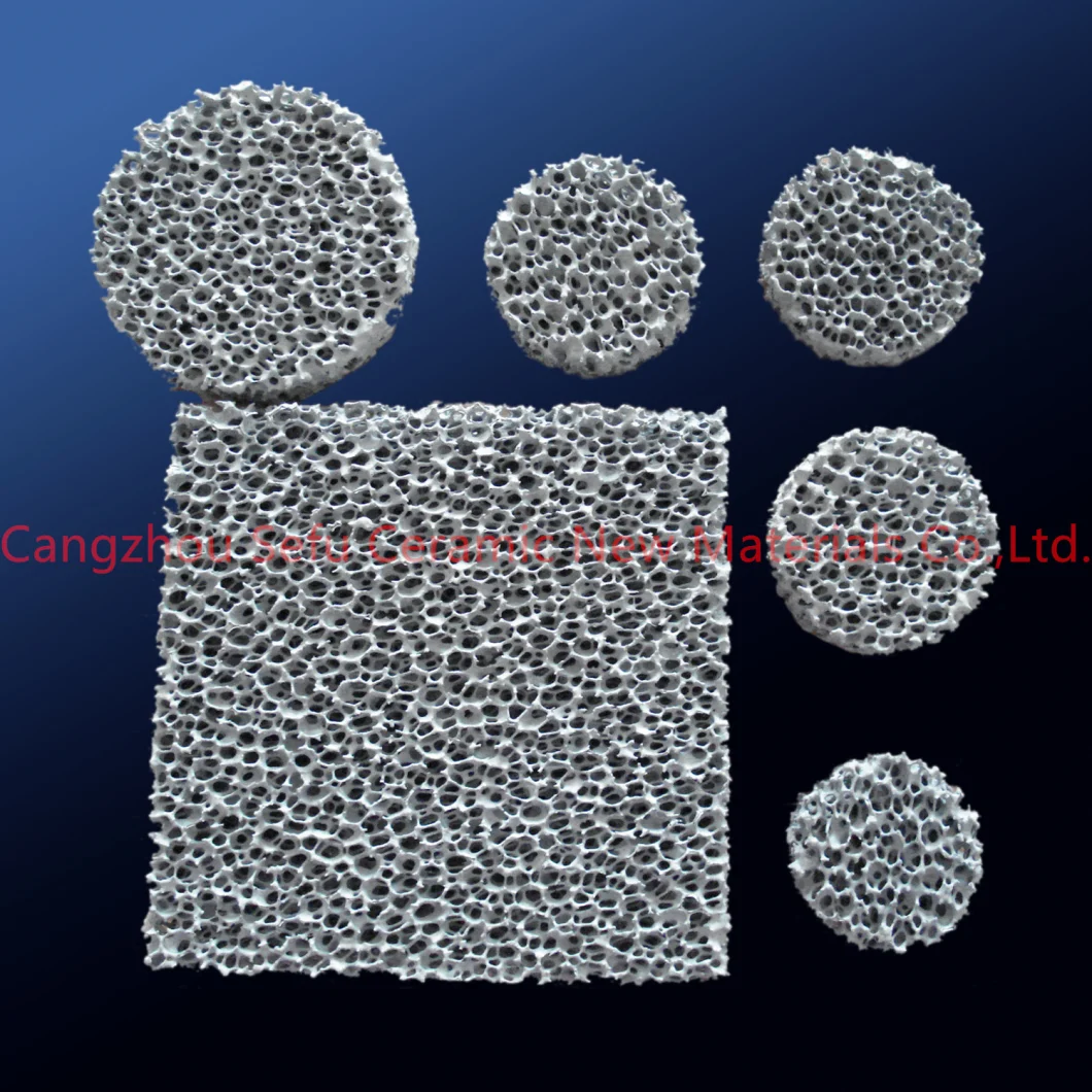 Silicon Carbide, Zirconia, Alumina Foundry Ceramic Foam Filter